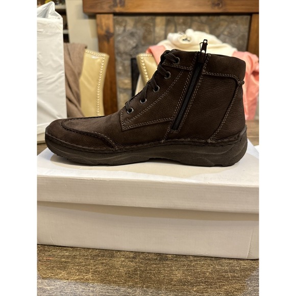 Josef Seibel Brown Suede Insulated Ankle Boot Size 42 US 8.5